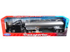 Kenworth T2000 Truck Black with Silver Tanker Trailer Transporter Series 1/32 Diecast Model Welly 32212W-BK