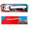 Kenworth T2000 Truck White with White Tanker Trailer Transporter Series 1/32 Diecast Model Welly 32212W-WHW