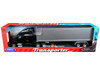 Freightliner Cascadia Truck Black with Silver Container Transporter Series 1/32 Diecast Model Welly 32696W-BKA