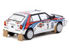 Lancia Delta HF Integrale #1 Juha Kankkunen - Juha Piironen Martini Racing 2nd Place Safari Rally 1992 Hobby64 Series 1/64 Diecast Model Car by Tarmac Works T64-049-92SAF01