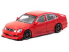 Toyota Vertex Aristo JZS161 RHD Right Hand Drive Red with Tarmac Cards Global64 Series 1/64 Diecast Model Car Tarmac Works T64G-081-RE