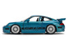 Porsche 911 GT3 RS (996) Blue Color Brush Finish Fast Five 2011 Movie 25 Years of Fast & Furious Series 1/24 Diecast Model Car by Jada 37819