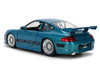 Porsche 911 GT3 RS (996) Blue Color Brush Finish Fast Five 2011 Movie 25 Years of Fast & Furious Series 1/24 Diecast Model Car by Jada 37819