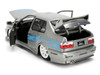 Volkswagen Jetta Raw Metal Color Brush Finish The Fast and the Furious 2001 Movie 25 Years of Fast & Furious Series 1/24 Diecast Model Car by Jada 37820