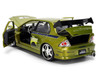 Brian's Mitsubishi Lancer Evolution VII Green Color Brush Finish 2 Fast 2 Furious (2003) Movie 25 Years of Fast & Furious Series1/24 Diecast Model Car Jada 37874