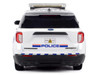 2022 Ford Police Interceptor Utility White Royal Canadian Mounted Police RCMP with Flashing Light Bar and Front and Rear Lights and Sounds 1/24 Diecast Model Car Motormax 79549W