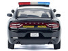 2023 Dodge Charger Pursuit Police Car California Highway Patrol CHP Black and White with Flashing Light Bar and Front and Rear Lights and Sounds 1/24 Diecast Model Car Motormax 79625