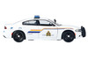 2023 Dodge Charger Pursuit Police Car Royal Canadian Mounted Police RCMP White with Flashing Light Bar and Front and Rear Lights and Sounds 1/24 Diecast Model Car Motormax 79626