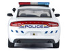 2023 Dodge Charger Pursuit Police Car Royal Canadian Mounted Police RCMP White with Flashing Light Bar and Front and Rear Lights and Sounds 1/24 Diecast Model Car Motormax 79626