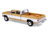 1975 GMC Sierra Classic K2500 Pickup Truck Yuba Gold Metallic and White 1/64 Diecast Model IXO Models IA64012