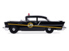 1957 Chevrolet One Fifty Police Car Kentucky State Police Black with Yellow Stripes 1/64 Diecast Model Car IXO Models IA64015