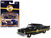 1957 Chevrolet One Fifty Police Car Kentucky State Police Black with Yellow Stripes 1/64 Diecast Model Car IXO Models IA64015
