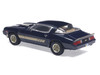 1981 Chevrolet Camaro Z28 Dark Blue Metallic with Gold Stripes and Interior 1/64 Diecast Model Car IXO Models IA64018