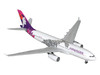 Airbus A330 200 Commercial Aircraft Hawaiian Airlines N360HA White with Purple Tail Graphics Gemini 200 Series 1/200 Diecast Model Airplane GeminiJets G2HAL1504