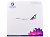 Airbus A330 200 Commercial Aircraft Hawaiian Airlines N360HA White with Purple Tail Graphics Gemini 200 Series 1/200 Diecast Model Airplane GeminiJets G2HAL1504
