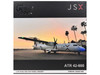 ATR 42 600 Commercial Aircraft JSX N400JX White with Red Stripes Gemini 200 Series 1/200 Diecast Model Airplane GeminiJets G2JSX1506