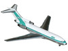 Boeing 727 100 Commercial Aircraft British West Indian Airways 9Y TCO White with Light Green Stripes 1/400 Diecast Model Airplane GeminiJets GJBWA2376