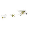 Container Loader 2 Vehicle Set White 1/500 Diecast Model Herpa HE520621-001