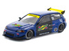 Pandem Civic EG6 RHD Right Hand Drive Sunoco Blue Metallic with Yellow Accents 1/64 Diecast Model Car Pop Race PR640365