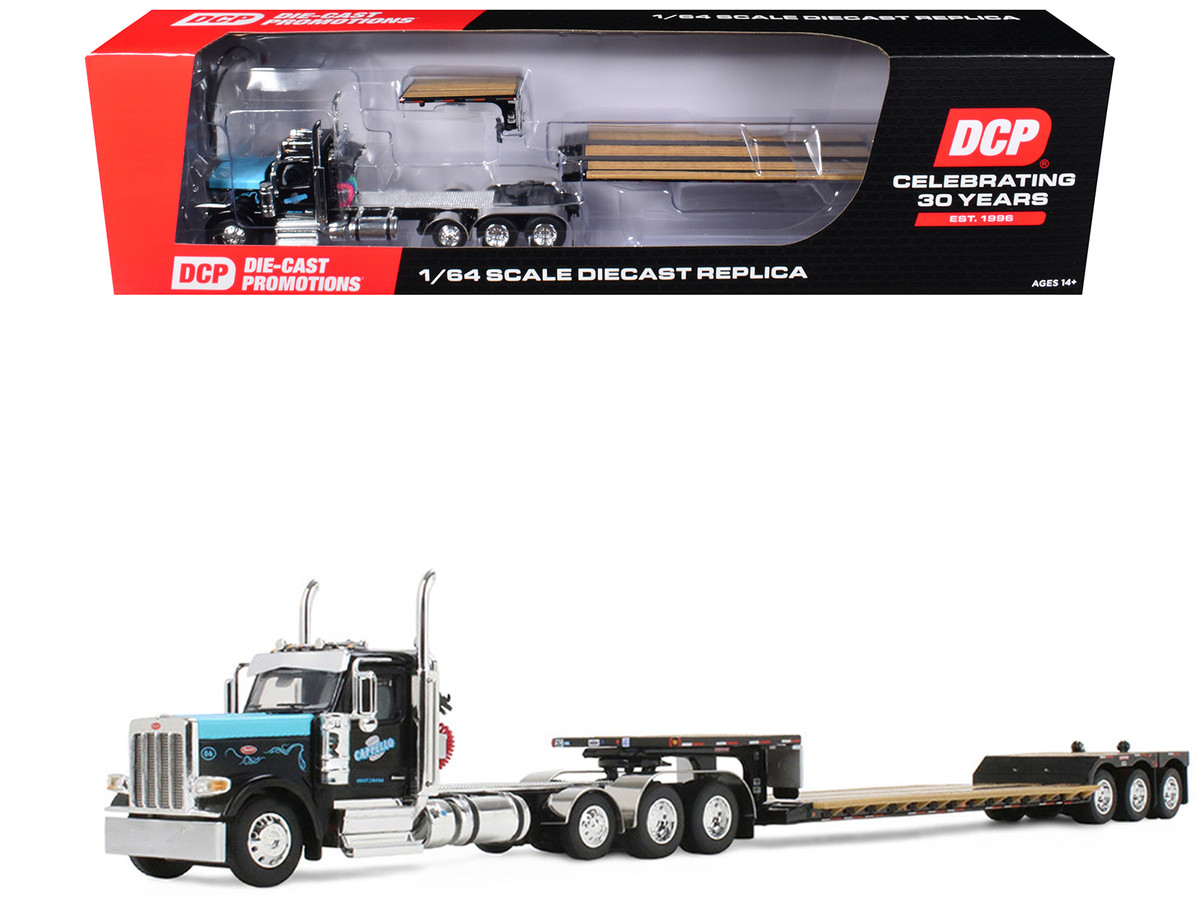 Peterbilt 589 Day Cab and Fontaine Renegade LXT40 Lowboy Trailer