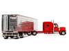 Peterbilt 589 with 78" Mid-Roof Sleeper and 53' Utility Trailer with Reefer Blackjack Express LLC Red Big Rigs Series II #6 1/64 Diecast Model DCP/First Gear 69-2170
