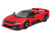 Ferrari F80 Red with Black Top Race + Play Series 1/18 Diecast Model Car Bburago 16022RD