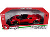 Ferrari F80 Red with Black Top Race + Play Series 1/18 Diecast Model Car Bburago 16022RD