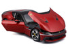 Ferrari 12Cilindri Red Metallic with Black Top Race + Play Series 1/24 Diecast Model Car Bburago 26033RD
