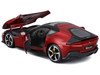 Ferrari 12Cilindri Red Metallic with Black Top Race + Play Series 1/24 Diecast Model Car Bburago 26033RD