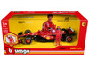 Ferrari SF-24 #16 Charles Leclerc Formula One F1 World Championship 2024 with Driver Figure Formula Racing 1/24 Diecast Model Car Bburago 26823CL