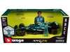 Aston Martin AMR25 #14 Fernando Alonso Aramco Formula One F1 World Championship 2025 with Driver Figure 1/24 Diecast Model Car Bburago 28071FA