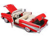 1957 Chevrolet Bel Air Convertible Red with White Interior Special Edition Series 1/18 Diecast Model Car Maisto 31476R