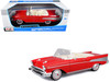 1957 Chevrolet Bel Air Convertible Red with White Interior Special Edition Series 1/18 Diecast Model Car Maisto 31476R