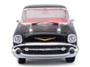 1957 Chevrolet Bel Air Coupe Black with Red Interior Special Edition Series 1/18 Diecast Model Car Maisto 31477BK