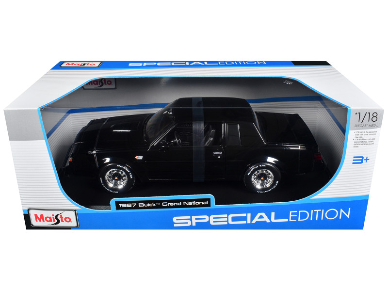 1987 Buick Grand National Black Special Edition Series 1/18 Diecast Model Car Maisto 31479BK