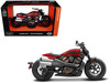 2024 Harley Davidson Sportster S Motorcycle Red Metallic and Black H-D Custom Series 1/12 Diecast Model Car Maisto 32346