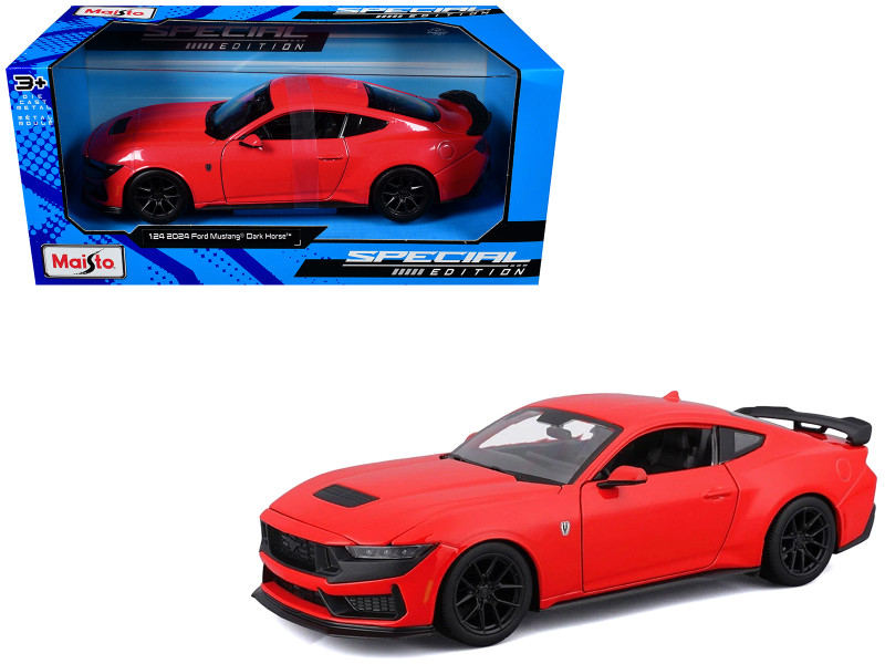 2024 Ford Mustang Dark Horse Red Special Edition Series 1/24 Diecast Model Car Maisto 32925R