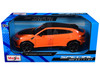 Lamborghini Urus Performante Orange Metallic with Carbon Hood and Top Special Edition Series 1/24 Diecast Model Car Maisto 32928OR