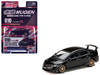 Honda Mugen Civic Type R FD2 RHD Right Hand Drive Crystal Black Pearl with Gold Wheels JDM64 Series 1/64 Diecast Model Car Hobby Japan HJDM010-17MJ