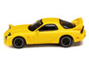Mazda RX-7 FD3S RHD Right Hand Drive Yellow Initial D 1995-2013 Manga Diorama Set Series 1/64 Diecast Model Car Hobby Japan HJDMD002B