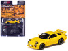 Mazda RX-7 FD3S RHD Right Hand Drive Yellow Initial D 1995-2013 Manga Diorama Set Series 1/64 Diecast Model Car Hobby Japan HJDMD002B
