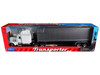 Peterbilt 379 Truck White with Silver Container Transporter Series 1/32 Diecast Model Welly 39941W-WH