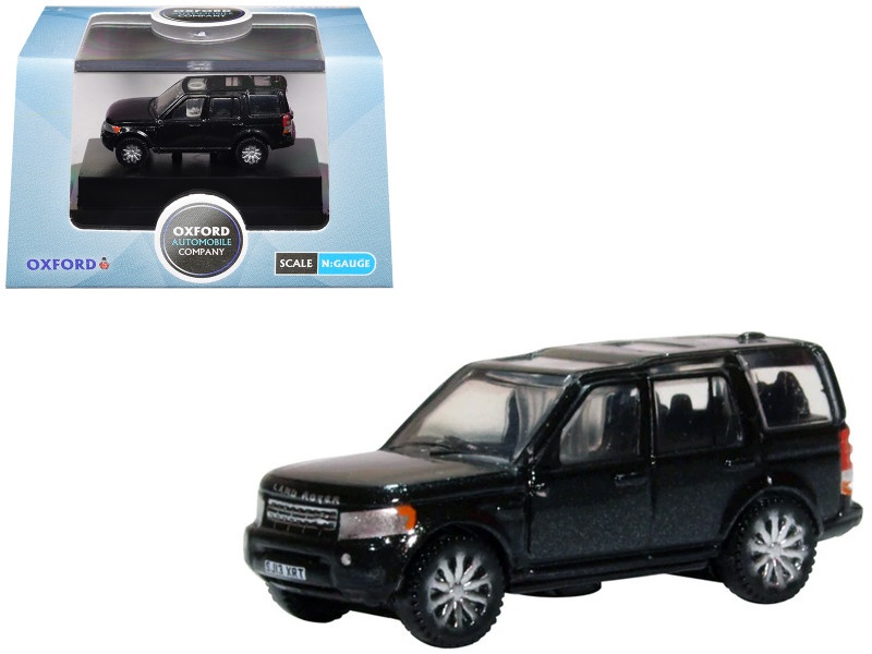 Land Rover Discovery 4 RHD Right Hand Drive Santorini Black 1/148 N Scale Diecast Model car Oxford Diecast NDIS002
