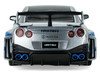 2020 Nissan GT-R R35 Liberty Walk Silhouette RHD Right Hand Drive Silver Metallic with Black Top and Blue Graphics 1/43 Diecast Model Car Solido S4311211