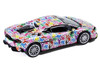 Lamborghini Temerario Keith Haring Livery White with Graphics 1/64 Diecast Model car Trends Hobby 241082G
