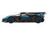 Bugatti Bolide Presentation Blue and Carbon Fiber Limited Edition 1/64 Diecast Model Car Mini GT MGT01063