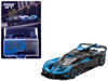 Bugatti Bolide Presentation Blue and Carbon Fiber Limited Edition 1/64 Diecast Model Car Mini GT MGT01063