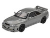 Nissan Skyline GT-R NISMO BCNR33 CRS Version RHD Right Hand Drive Dark Metal Gray Metallic Limited Edition 1/64 Diecast Model Car Mini GT MGT01128