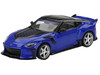 Nissan Z VeilSide FFZ400 Seiran Blue Metallic with Black Top Limited Edition 1/64 Diecast Model Car Mini GT MGT01167