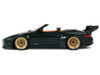 2024 Porsche 911 (997) Old & New Tokyo Auto Salon Cabriolet Dark Green Metallic with Orange Interior 1/18 Model Car GT Spirit GT548